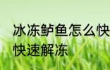 冰冻鲈鱼怎么快速解冻 冰冻鲈鱼如何快速解冻