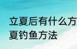 立夏后有什么方法好钓鱼快速上钓 立夏钓鱼方法