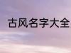 古风名字大全男 优雅好听古风名字