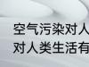 空气污染对人类生活的影响 空气污染对人类生活有哪些影响