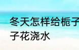 冬天怎样给栀子花浇水 冬天如何给栀子花浇水